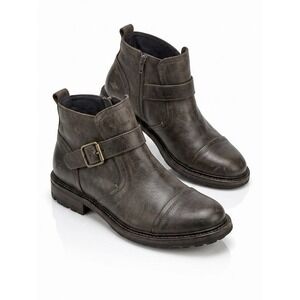 Kickers Kick Hi Boots Unisex Brown Leather Lace Up Ankle Boots Size EU 42